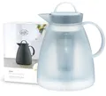 Produktbild: alfi DAN TEA 1,00l, transparent, Kunststoff-Isolierkanne mit hygienischem Hartglaseinsatz, Drehverschluss, Designerstück, integrierter Teefilter für losen Tee, Teekanne, BPA-frei