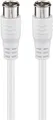 Produktbild: Goobay 50747 F-Quick SAT Anschlusskabel (80 dB), 2x geschirmt, 1.5 m, Weiß - F-S