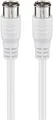Produktbild: F-Quick SAT-Anschlusskabel (80 dB), doppelt geschirmt, weiß, 1,5 m