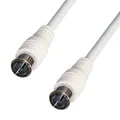 Produktbild: SAT Kabel 1,5m Quick F Stecker weiß 100dB TV Receiver Antennen Koaxial