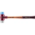 Produktbild: HALDER SIMPLEX Schonhammer Ø 30 mm TPE-mid grau / TPE-soft blau mit Tempergussgehäuse