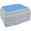 Produktbild: Spetebo - Trittstufe stapelbar weiß 50 x 40 cm - 4er Set - Antirutsch Badezimmer Tritthocker - Dusche Einstiegshilfe Badewanne Aufstiegshocker