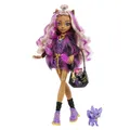 Produktbild: Monster High Clawdeen Puppe, Werwolf Modepuppe mit rosa und blondem Haar, Haustier und Puppenzubehör, Spielzeug für Kinder ab 4 Jahren, HHK52