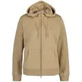 Produktbild: GANT Damen Sweatjacke - REGULAR SHIELD ZIP HOODIE, Kapuzen-Jacke, Logo Khaki L