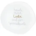 Produktbild: räder Hochzeit Kleiner Teller Heute steht Liebe auf der Speisekarte Porzellan Weiß