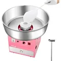 Produktbild: VEVOR elektrische Zuckerwattemaschine kommerzielle Zuckerwattegeräte (1000 W) mit 52 cm Edelstahlschüssel & Zuckerlöffel & Schublade - Rosa
