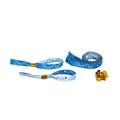 Produktbild: Oblique Unique® JGA Armbänder Set 1x Braut - 9X Braut Crew mit Glitzereffekt für Junggesellinnenabschied Hen Party Hochzeit Armband Mitgebsel Einheitsgröße Blau Weiß
