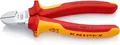 Produktbild: KNIPEX Seitenschneider auf SB-Karte verchromt isoliert mit Mehrkomponenten-Hüllen, VDE-geprüft 160 mm, 70 06 160 SB