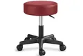 Produktbild: TRESKO Drehhocker Rollhocker höhenverstellbar, 10 cm Dicke Polsterung, Arbeitshocker Hocker 360° drehbar