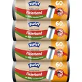 Produktbild: Swirl Reißfest & Dicht Fixierband Müllbeutel 60 l (4 x 10 Beutel), tropfsichere Müllsäcke für den Hausmüll, reißfeste Mülltüten für sicheren Halt am Mülleimer