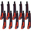 Produktbild: 10x Würth 2K Cuttermesser 9mm extrem scharf 071566294 Teppichmesser Papiermesser