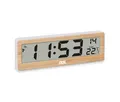 Produktbild: Tchibo - ADE Digitale Funk-Wanduhr mit Temperaturanzeige mit Bambusholz - braun