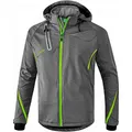Produktbild: Erima Herren Softshelljacke Function (9060710), grau melange/green gecko, 3XL