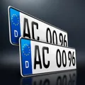 Produktbild: 2 Kfz Kennzeichen | 460 x 110mm | Nummernschild | Autokennzeichen | DHL-Versand