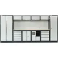 Produktbild: Werkstatteinrichtung Basic, 6-teilig, Modular, Mit Lochwand Und Multiplex-arbeitsplatte, Bxtxh 4235x460x2000mm - Stier