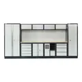 Produktbild: STIER Werkstatteinrichtung Basic 6-teilig mit Lochwand und Multiplex-Arbeitsplatte BxTxH 4235x460x2000mm