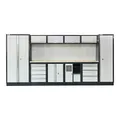 Produktbild: STIER Werkstatteinrichtung Basic, 6-teilig, modular, mit Lochwand und Multiplex-Arbeitsplatte, BxTxH 4235x460x2000mm