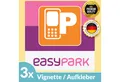 Produktbild: Wicked Chili Aufkleber 3x EASYPARK Vignette EASY PARK APP Ticket Sticker Hinterglasaufkleber, (3tlg), 60x60mm Vignette für EASYPARK APP