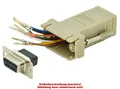 Produktbild: DIGITUS RS 232 Adapter, DB9 Kupplung - RJ45 Kupplung, beige