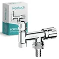 Produktbild: Engelbach® Universal Eckfix Gerätezusatzventil mit Rückflussverhinderer - Einfacher Einbau auf vorhandene Eckventile - Zusatzventil aus verchromten Messing