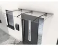Produktbild: Gutta Pultvordach PT Secco 200x90 cm anthrazit Polycarbonat klar