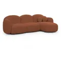 Produktbild: S-Style Möbel Ecksofa, Terracotta, Textil, Echtholz, Teilmassiv,Birke, Buche, 5-Sitzer, Füllung: Silikon, L-Form, Ottomane rechts,L-Form, 268x146 cm, Blauer Engel, Oeko-Tex®, FSC Mix, Wohnzimmer, Sofas & Couches, Wohnlandschaften, Ecksofas