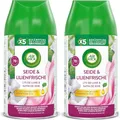 Produktbild: Air Wick Freshmatic Max Raumspray – Nachfüller für den Air Wick Freshmatic Max – Duft: Seide & Lilienfrische – 2 x 250 ml Nachfüller