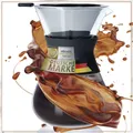 Produktbild: Kaffee Glaskaraffe Kaffeezubereiter mit Filter Sieb; Kaffeekanne mit Dauerfilter