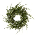 Produktbild: creativ home Künstlicher Wacholderkranz mit Beeren, Türkranz, Türschmuck, Grüner Kranz, Wacholder, Beerenkranz, 22 - 28 cm