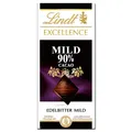 Produktbild: (43,60€/1kg) Lindt Excellence Mild 90% Cacao, Schokolade, 100g Tafel