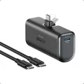 Produktbild: Anker Nano Powerbank, 5000mAh Powerbank 22.5W, Integrierter Faltbarer USB-C Konnektor, Kompatibel mit iPhone 17/16/15, Samsung S22/23 Serie, Note20 Serie, Huawei, iPad Pro/Air, AirPods und mehr