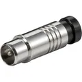 Produktbild: Goobay Koax-Kompressionsstecker - Kompressions-Adapter aus Metall - Schwarz/Silber