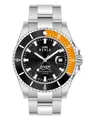 Produktbild: UMR RUHLA Automatic 80842 Diver orange schwarz Herren Taucheruhr Stahlband 20ATM