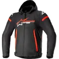 Produktbild: Alpinestars Zaca, Textiljacke wasserdicht - Schwarz/Hellrot/Weiß - XL