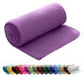 Produktbild: wometo Polar Fleecedecke oekoTex 130x160 ca. 400g mit Anti-Pilling und Kettelrand lila violett