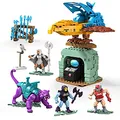 Produktbild: MEGA Construx GPH24 - Probuilder Masters of the Universe Classic Point Dread, Bauset inkl. 3 Mikro-Actionfiguren mit Bewegungspunkten, Spielzeug ab 8 Jahren