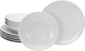 Produktbild: CreaTable, 21877, Valencia Weiss, Tafelservice 12-tlg, Porzellan