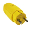 Produktbild: AS Schwabe Gummi Stecker IP44 Gelb 230V/ 16A 2,5mm² Schukostecker Spritzwasser