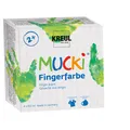 Produktbild: Fingerfarbe Set 4x150ml KREUL Mucki vegan auswaschbar leuchtend parabenfrei