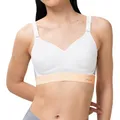Produktbild: TriAction Damen Gepolstert Sport-BH Hybrid Lite P, Weiß (White 03), Gr. 80B