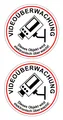 Produktbild: Hermann Schütz Aufkleber Videoüberwachung 2er-Set je Ø 60mm