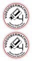 Produktbild: Hermann Schütz Aufkleber Aufkleber Videoüberwachung... 2 Stück 145 x 75 mm