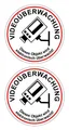 Produktbild: Hermann Schütz Aufkleber Videoüberwachung 2er-Set je Ø 60mm  Aufkleber