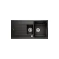 Produktbild: BLANCO ZIA 6 S | Granitspüle aus SILGRANIT schwarz | Einbauart: Einbau von Oben | reversibel | für 60 cm breite Unterschränke | Großes Becken | Reinigungsfreundliche Öberfläche | [100x50x20,2 cm]