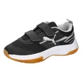 Produktbild: PUMA Jungen Unisex Kinder Varion Ii V Jr Indoor Court Shoe, Black Cool Light Gray Yellow Blaze Gum, 28 EU