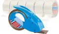 Produktbild: Tesa Packband Handabroller Pack ‘n‘ Go, Blau, inkl. 1 Rolle tesapack PP in braun, 50m:50mm (+ 6 Rollen transparent)