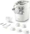 Produktbild: Philips Pastamaker Nudelmaschine 7000 inkl. Aufsätze Zubehör, Weiß HR2660/00 Neu