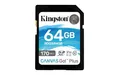 Produktbild: Kingston SDG3/64GB SD Speicherkarte ( 64GB SDXC Canvas Go Plus 170R C10 UHS-I U3 V30 )