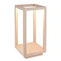 Produktbild: BRILONER - LED Tischlampe kabellos IP44 mit Touch, dimmbar, CCT, Akku & Lichtquelle tauschbar, LED Laterne, Tischleuchte, Akku Lampe, Terrasse, Outdoor Lampe, 10x10x22 cm, Beige