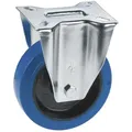 Produktbild: Bockrolle Elastik Blau Platte 100 Mm 150 Kg - Dörner+helmer